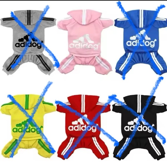 New Pink XL Adidog Dog Jumpsuit - Picture 1 of 5